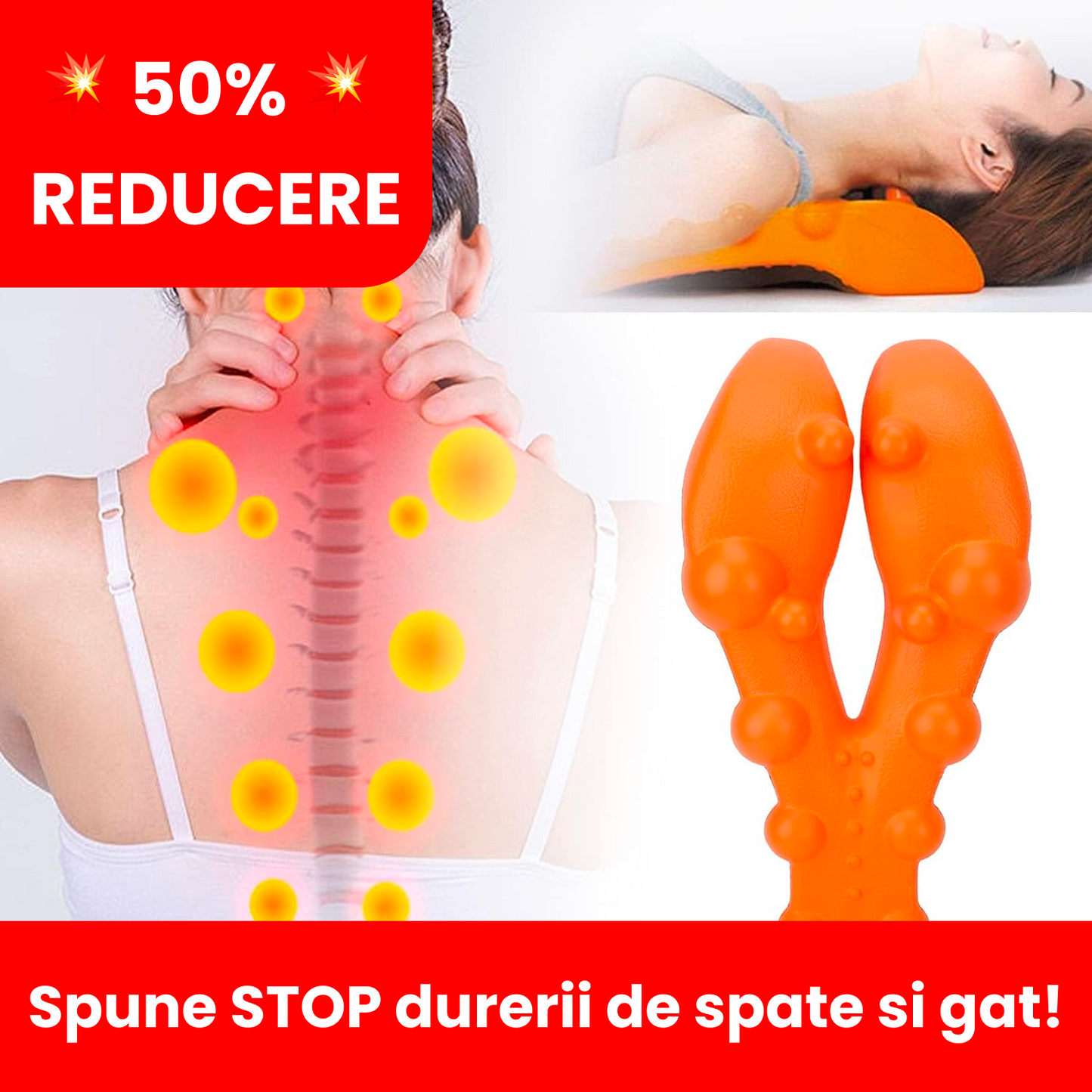 💥 🤯 Suportul Magic POMO® care te scapa de durerea de Gat 🤯 💥